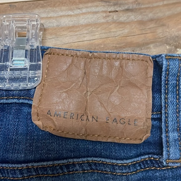 American Eagle Outfitters size 34x36 Slim Straight Medium Wash Stretch Jeans - Picture 8 of 15